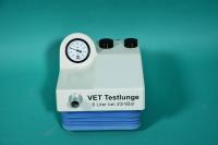 VET test lung: Max. Volume 6 liters at 20mbar Suitable for testing a horse respirator or f