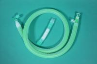 Coaxial anesthesia tubing system with rotatable connection, variable expiration tubing, Lu