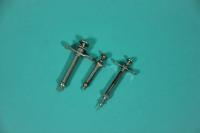 HAUPTNER tuberculin syringes antiquarian, 3 pieces. These articles are antiquarian and mus