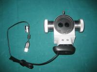 ZEISS double beam splitter with video adapter and video camera, used