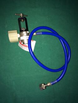 Pressure reducer N2O, Pin Index, with hose 1m, NIST, second-hand