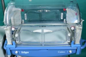 DRÄGER Caleo, mobile baby incubator, warming treatment regulated by air temperature contr