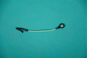 Veterinary adapter for ECG patient cable: For patients, crocodile clamp, with snap-on conn