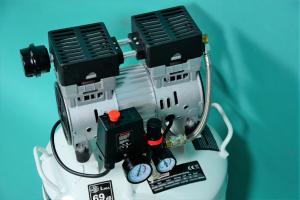 SILENT compressor for compressed air, for operating veterinary anaesthesia equipment with