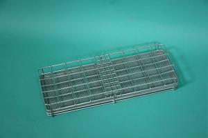 Instrument sieve stainless steel, width: 45cm x depth: 17cm x height: 6cm, for use in auto