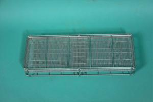 Instrument sieve stainless steel, width: 45cm x depth: 17cm x height: 6cm, for use in auto