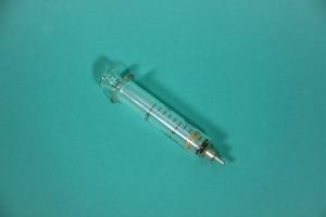 REFILA glass syringe 10 ml, used Medical antique! Must not be used for medical purposes.