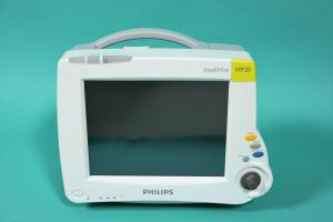 PHILIPS IntelliVue MP 20, patient monitor on a mobile stand, incl. Module M3001A for measu