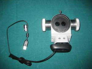 ZEISS double beam splitter with video adapter and video camera, used