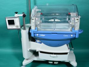 DRÄGER Caleo, mobile baby incubator, warming treatment regulated by air temperature contr