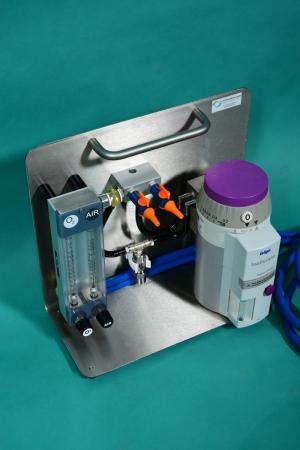 DR. MUELLER Laboratory anaesthesia device: Portable table anaesthesia device mounted on a