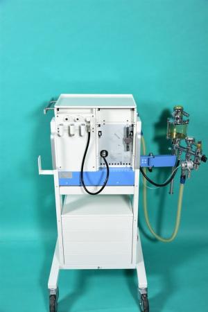 DRÄGER Sulla 808V anaesthesia machine, blue model, on original chassis with drawer unit,