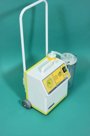 MGE SAM 12, portable suction pump with 1.75 litre plastic container, max .-0.8 bar, used