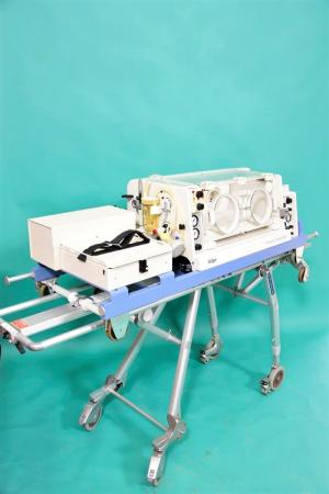 DRÄGER 5400 transport incubator on transport cradle, for external and internal O2 and air