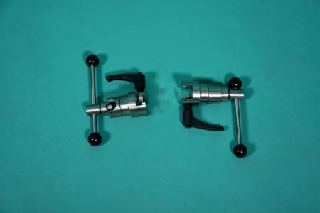 Radial clamp, 2 pcs. for fixation of Göpel leg supports to the unit rail, NEW